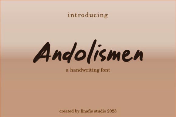 Andolismen Font: A Polished Script Amp for Small Business Branding