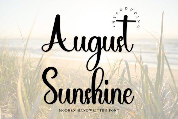 August Sunshine: The Handwritten Font That Elevates Small Business Branding