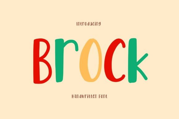 Brock: A Handwritten Font That Feels Like a Warm Hello