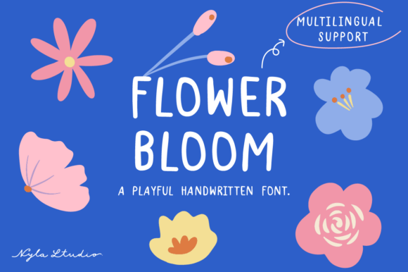 Flower Bloom Handwritten Font for Crafters & Sellers