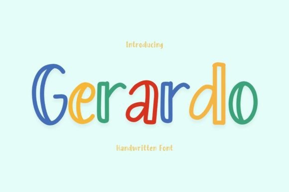 Gerardo Typeface: The Modern Font for Polished Branding