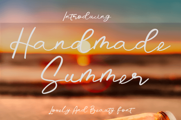 Handmade Summer: The Friendly Typeface for Warm Brand Identity