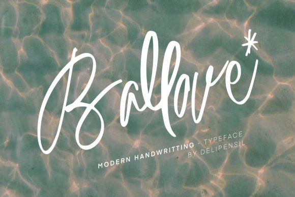 Introducing Ballove: A Modern Handwriting Typeface for Editorial Design