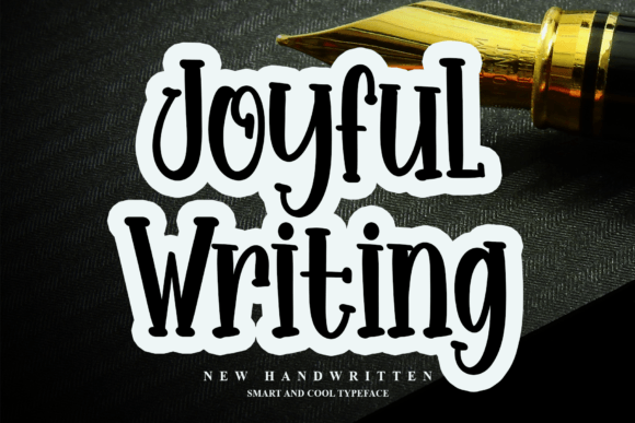 Joyful Writing Font: Handwritten Charm for Crafters & Sellers