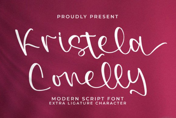 Kristela Conelly: The Modern Script Typeface for Handmade Brands