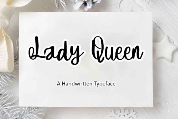 Lady Queen: The Perfect Handwritten Typeface for Your Craft Shop