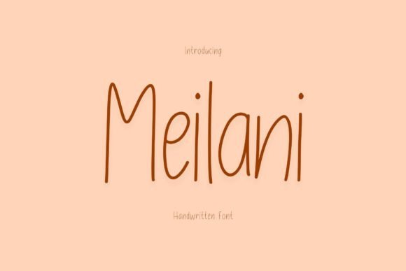 Meilani: A Playful Handwritten Typeface for Modern Web Design