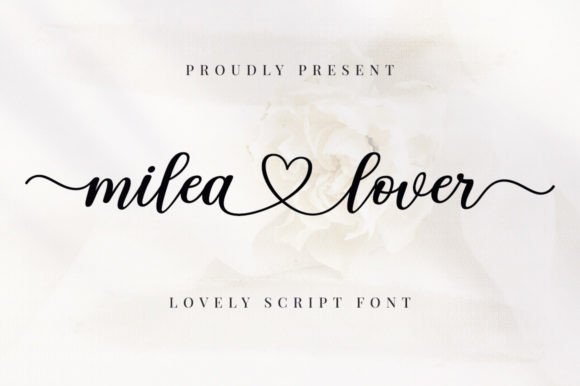 Milea Lover: A Feminine Script Typeface for Modern Branding