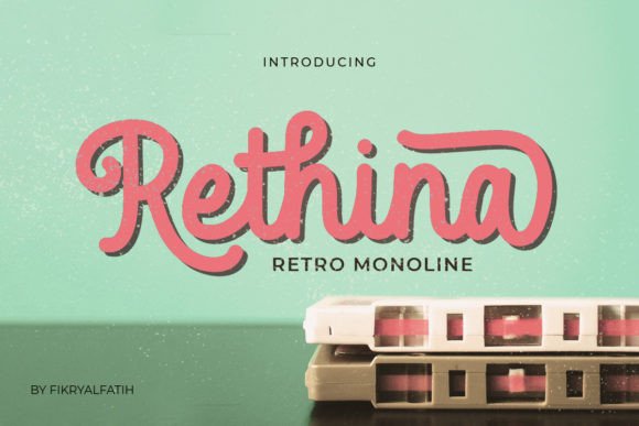 Rethina: A Vintage Script Font for Digital Branding