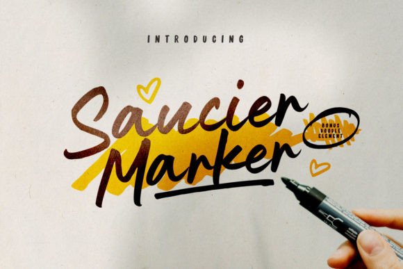 Saucier Marker: A Thoughtful Script Font for Editorial Warmth