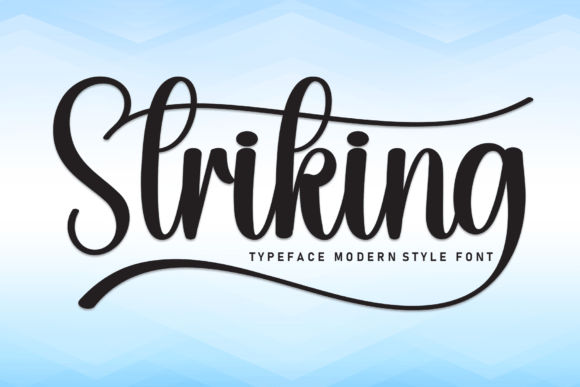 Striking: A Modern Script Typeface for Digital Branding