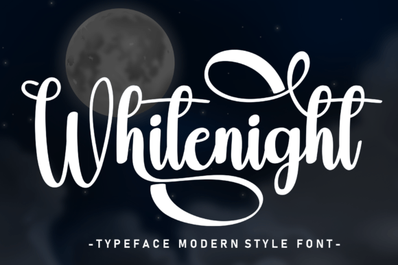 Whitenight: The Sweet Handwritten Typeface for Editorial Design