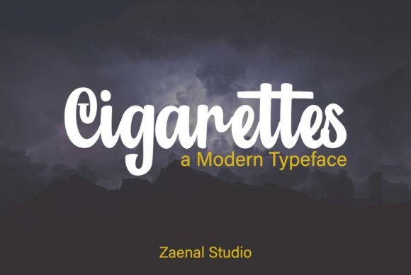 Why Cigarettes Is the Perfect Script Font for Editorial Design